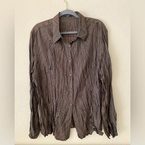 Wrinkled Effect Blouse Size 14